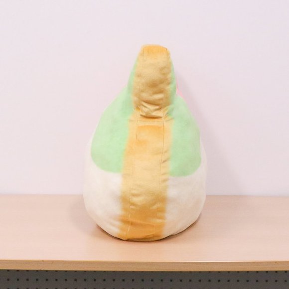 Cat Shaped Bread Cushion (Green & Pink Version) - Picture 2 of 4